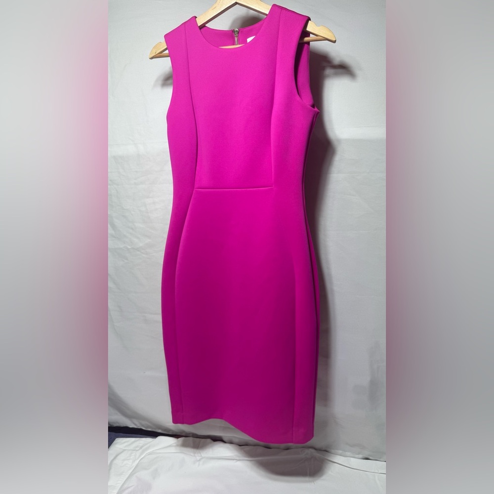 Elegant Pink Sleeveless Dress Calvin Klein